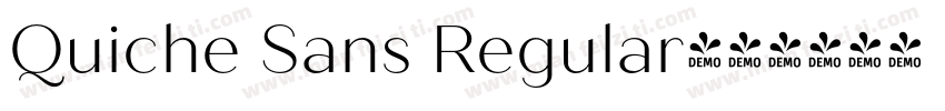 Quiche Sans Regular字体转换